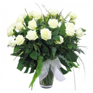 Flores Condolencia Florero Rosas Blancas Flores Condolencia Florero Rosas Blancas