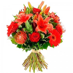 RAMO DE FLORES ROJO RAMO DE FLORES ROJO