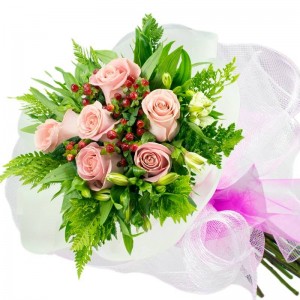 Ramo 6 Rosas Rosadas RAMO 6 ROSAS ROSADAS