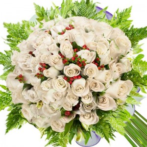 Ramo 50 Rosas Blancas Ramo 50 Rosas Blancas