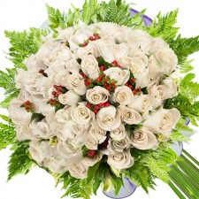 Ramo 50 Rosas Blancas