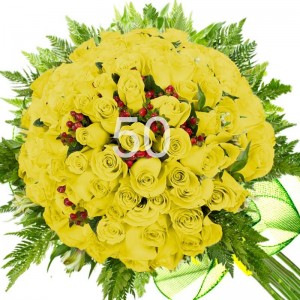 Ramo 50 Rosas Amarillas