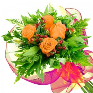 Ramo 4 Rosas Damasco Ramo 4 Rosas Damasco