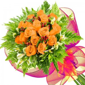 Ramo 16 Rosas Damasco