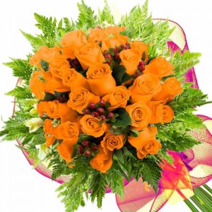 Ramo 28 Rosas Damasco