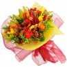 Ramos de Flores Primaveral En tonos Naranaja con Liliums Rosas Gerberas y Mix de Flores