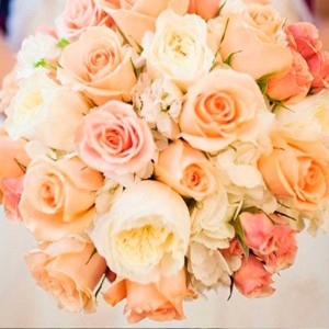 Ramo de Novia Rosas Champagne Ramo de Novia Rosas Champagne